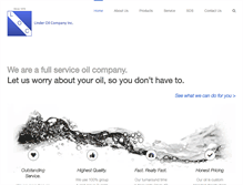 Tablet Screenshot of linderoilco.com
